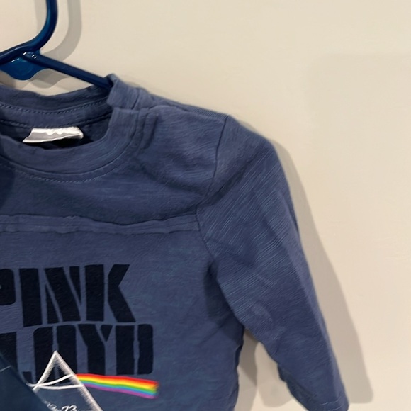 PINK FLOYD Infant 3-6mo Dark Side of the Moon Long Sleeve Shirt Blue Unisex EUC - Picture 4 of 5